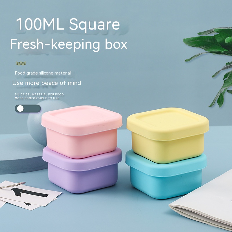 Food Storage Safety - Szczelny silikonowy pojemnik na lunch dla