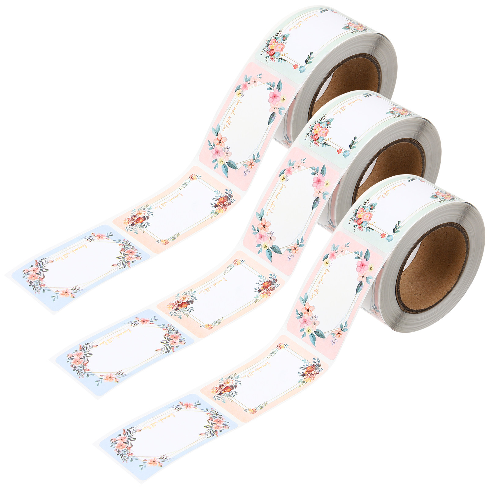 Food Storage Jar Labels - 3 rolki pustych etykiet z możliwością