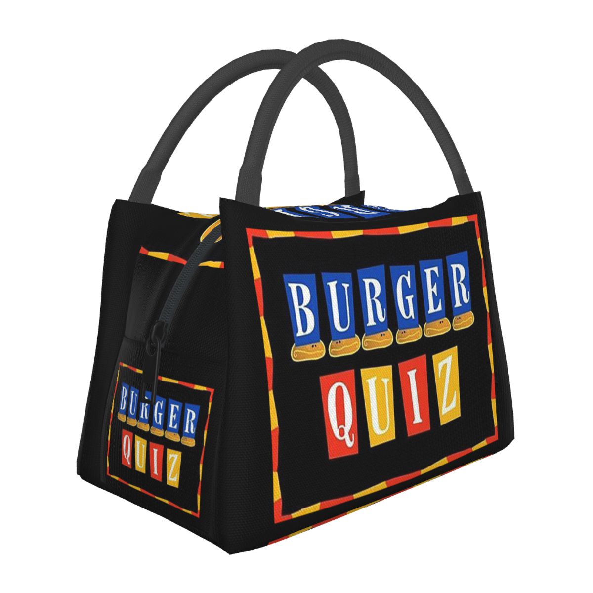 Food Storage Quiz - Burger Quiz Nowe Logo Izolowana Torba