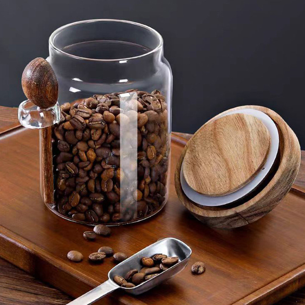 Food Storage Canister - Przezroczysty szklany pojemnik na żywność z