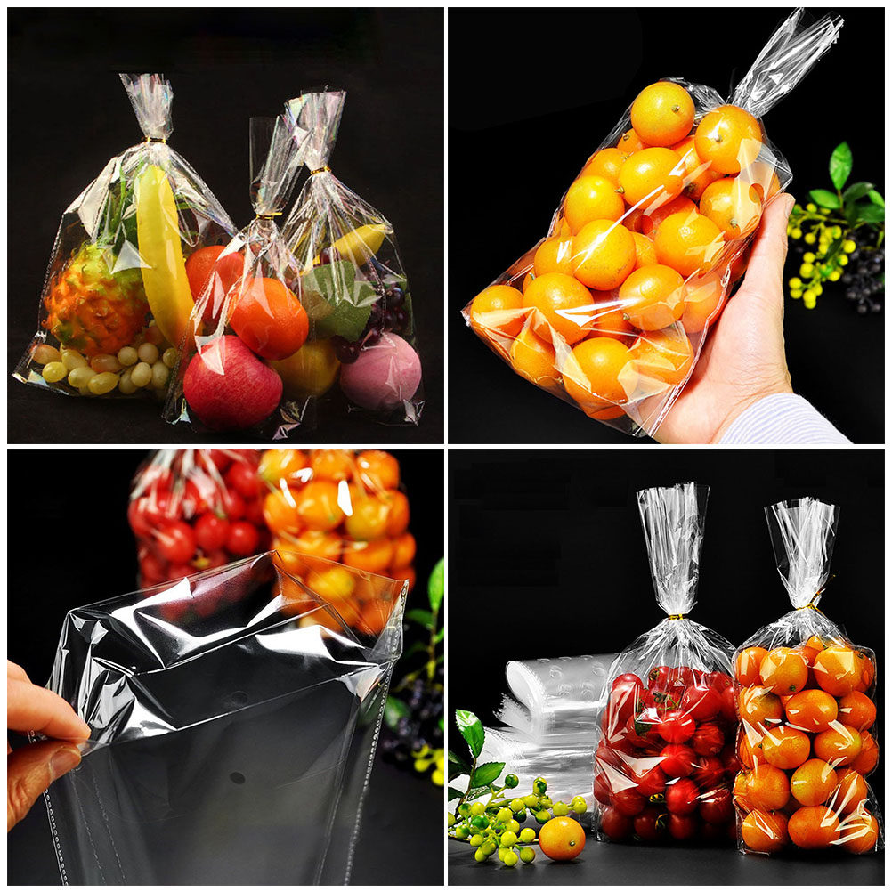 Food Storage Bag - 50 szt. ekologicznych, bezwonných, przezroczystych płaskich