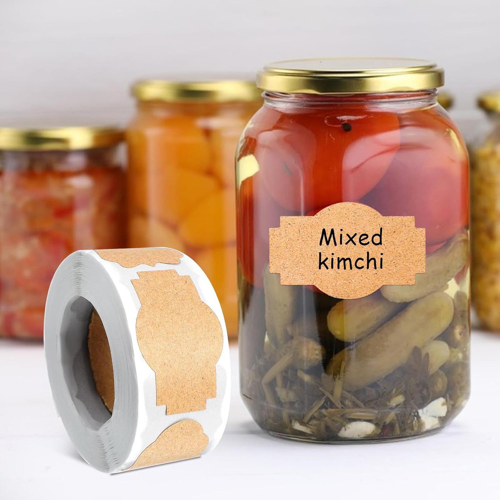 Food Storage Jar Labels - 300 szt. Etykiet na słoiki Naklejki