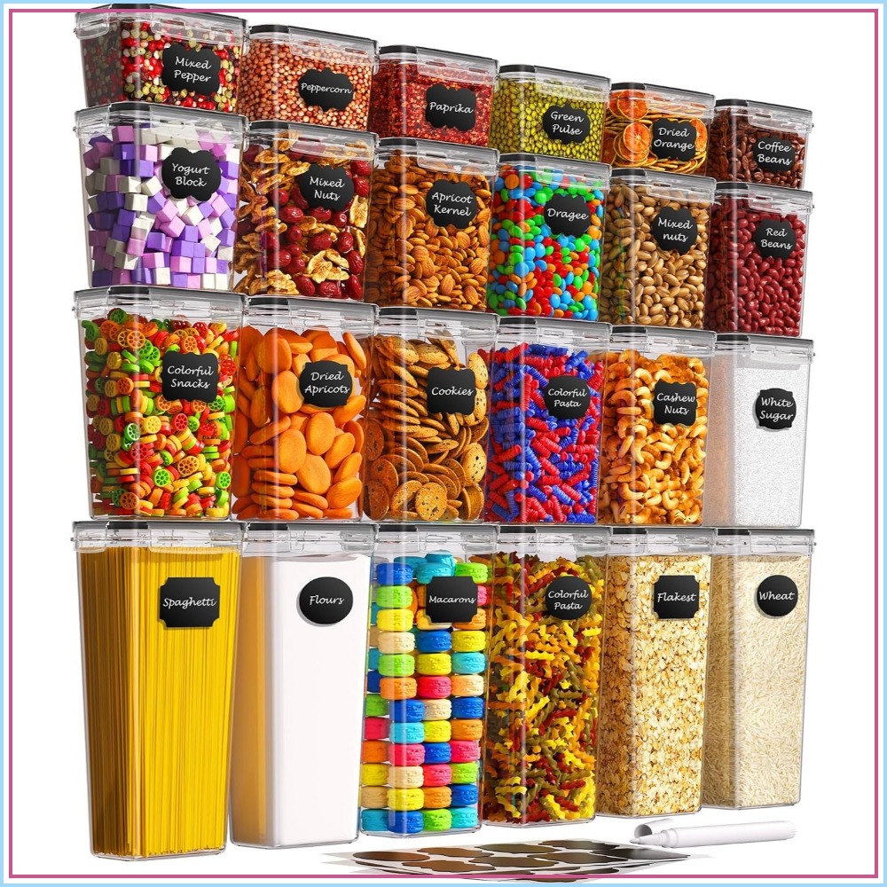 Food Storage Canister - 24 szt. Hermetyczne pojemniki do przechowywania