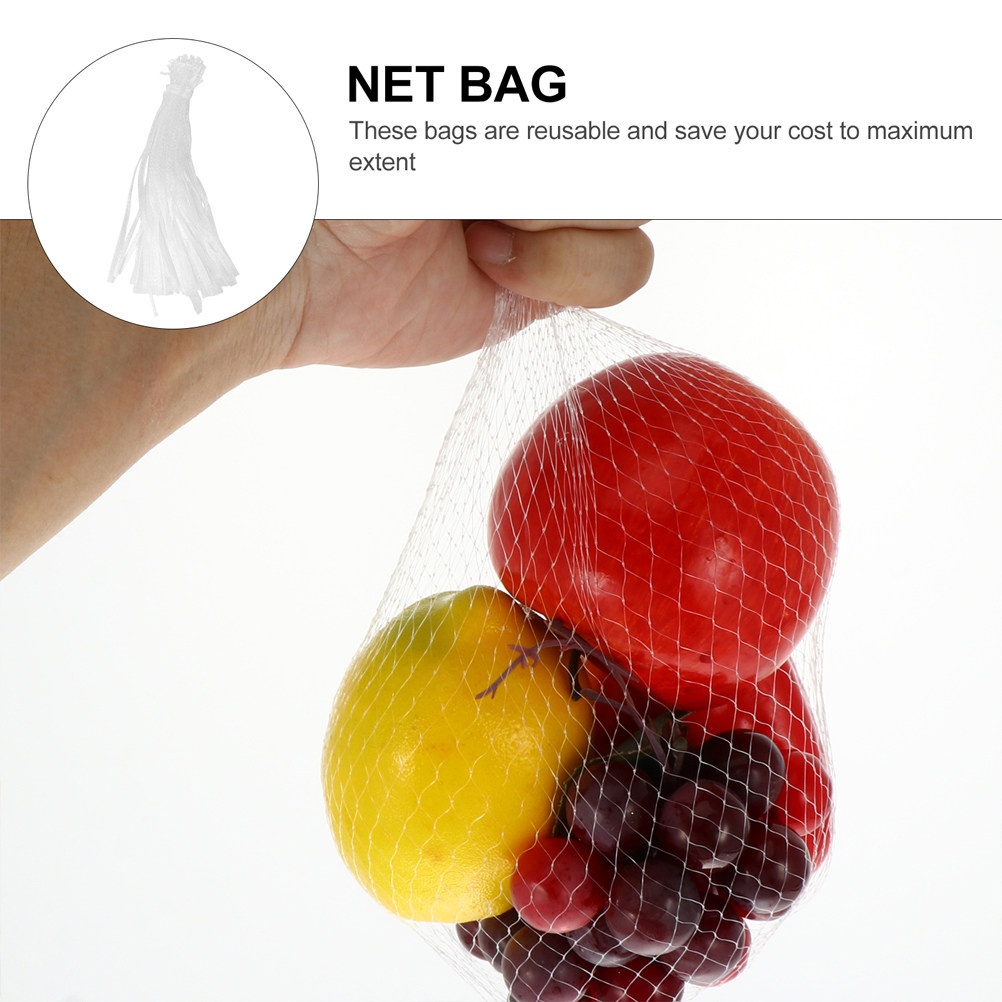 50 szt. Wytrzymałe siatkowe to – Produce Bag Reusable Mesh recenzja i cena