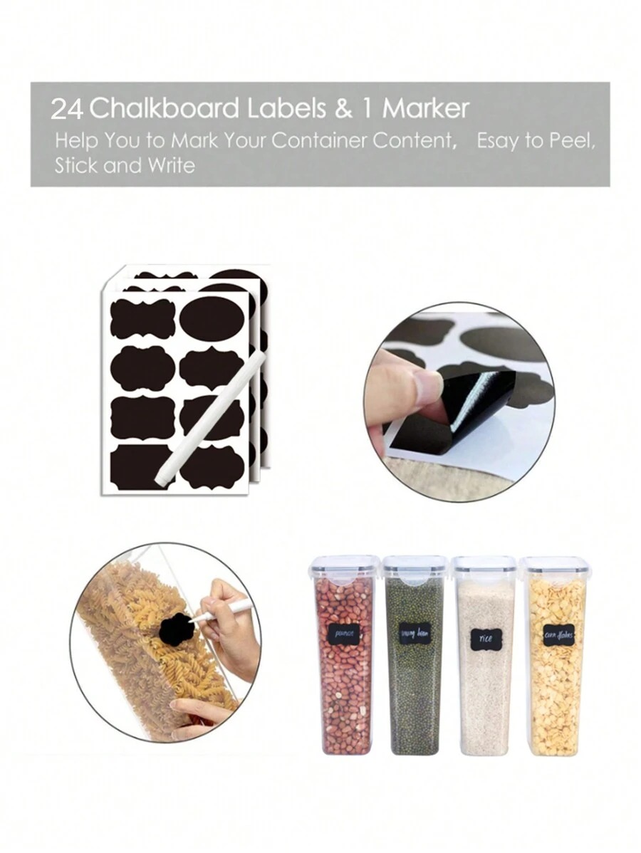 1/2/4 szt. Szczelne słoiki do  – Food Storage Jar Labels recenzja i cena