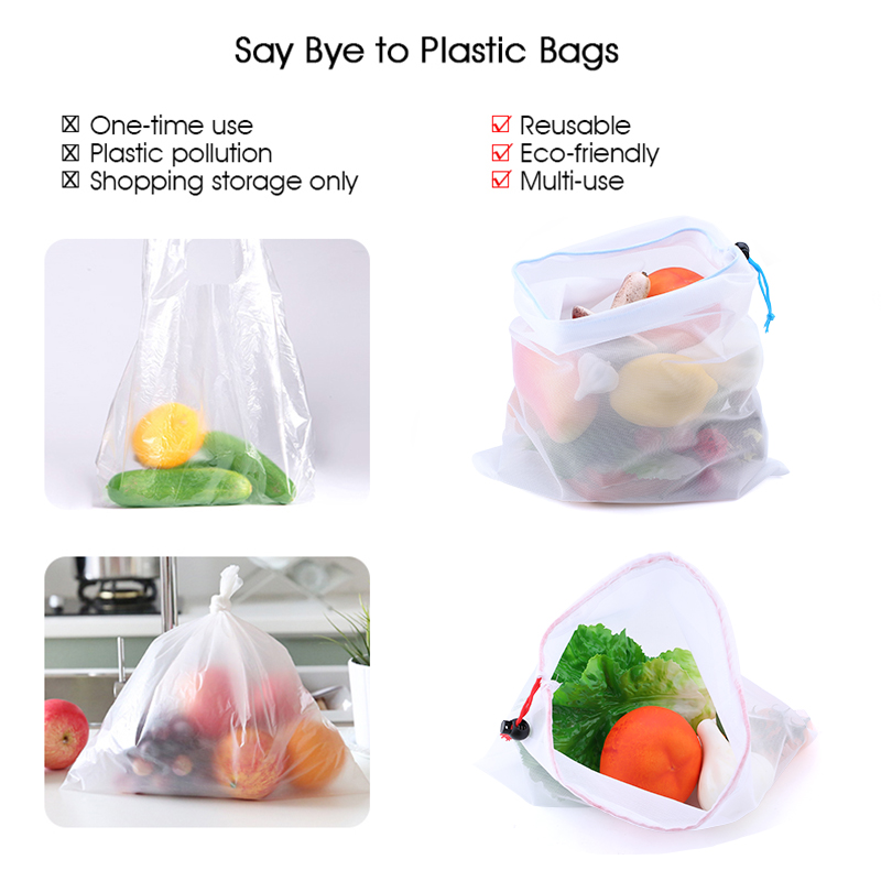 3/9/15 sztuk wielokrotnego uży – Produce Bag Reusable Mesh recenzja i cena