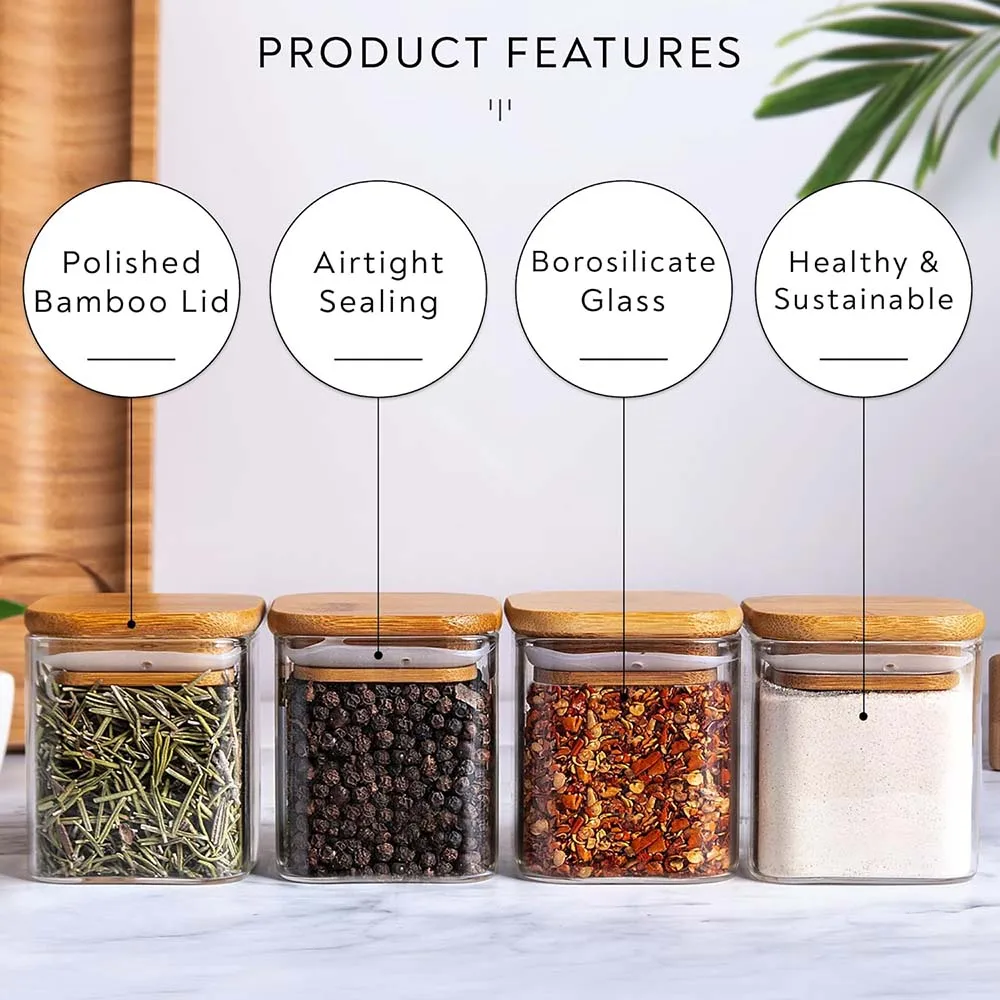 Słoiczki na przyprawy kwadrato – Food Storage Jar Labels recenzja i cena