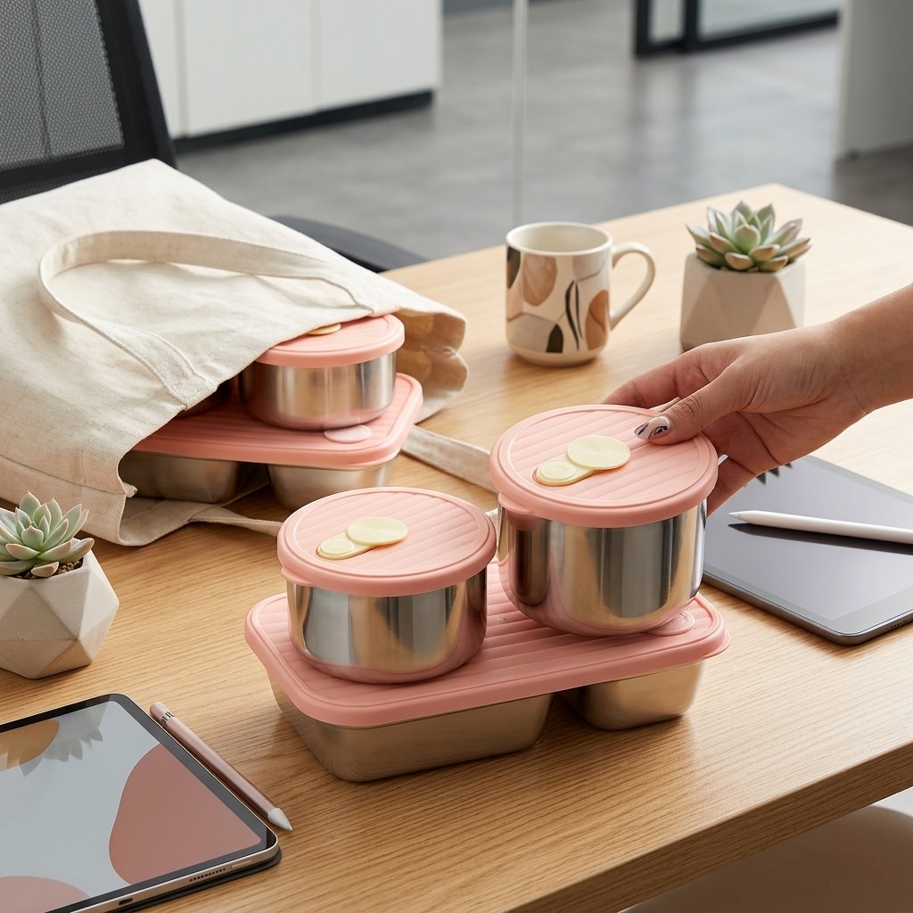 Zestaw pojemników na lunch ze  – Food Storage Safety recenzja i cena