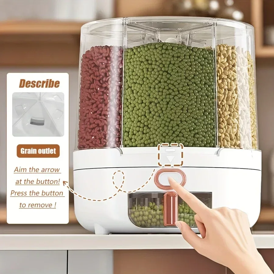 6-komorowy 360 °   Obrotowy, s – Food Storage Pantry recenzja i cena