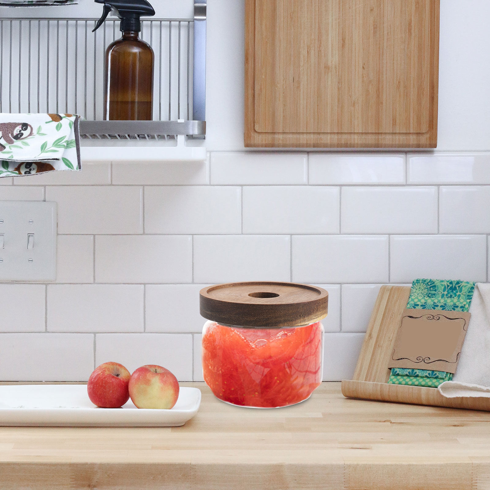 2 sztuki szklanych, szczelnie  – Food Storage Canister recenzja i cena