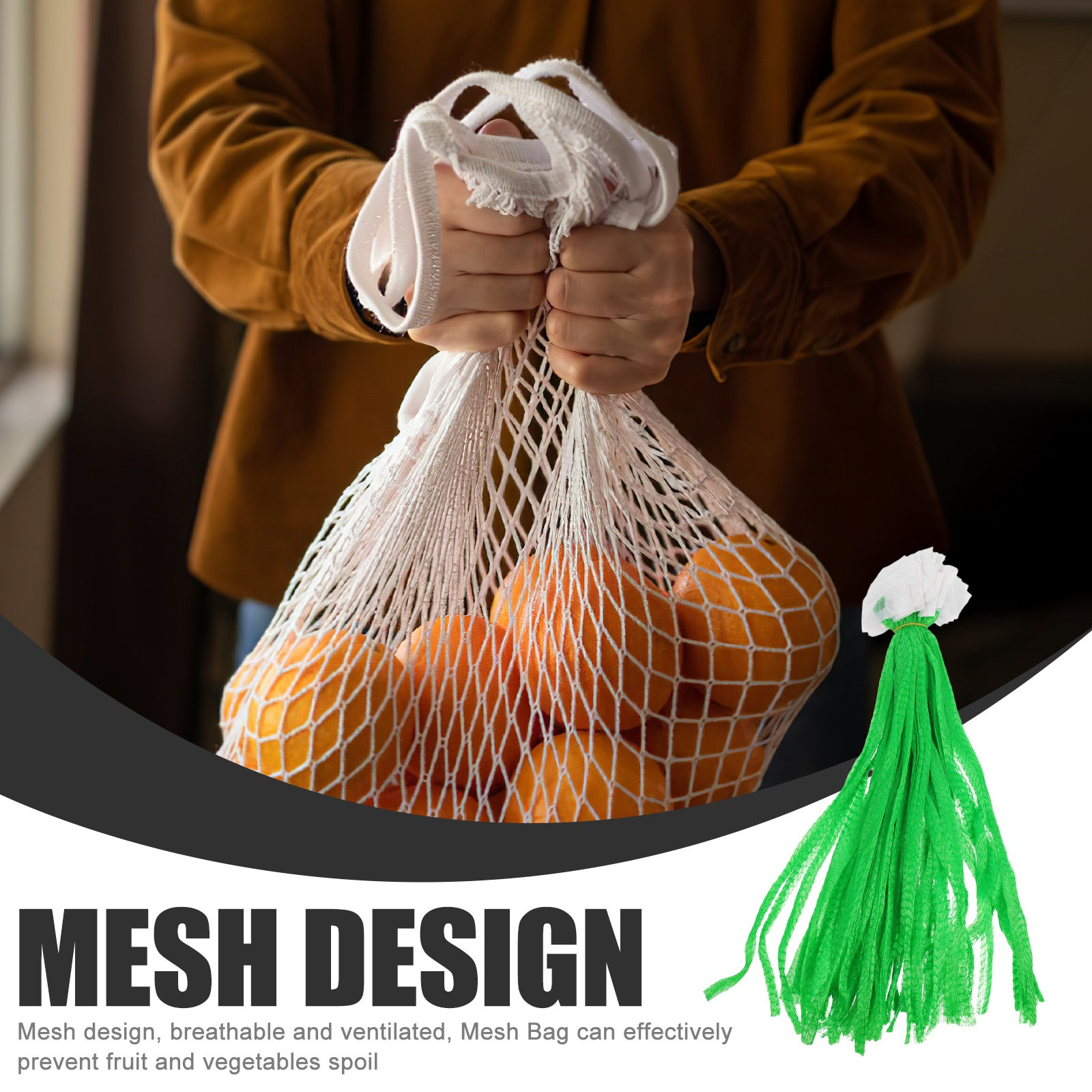 100 szt. wielorazowych siatkow – Produce Bag Reusable Mesh recenzja i cena