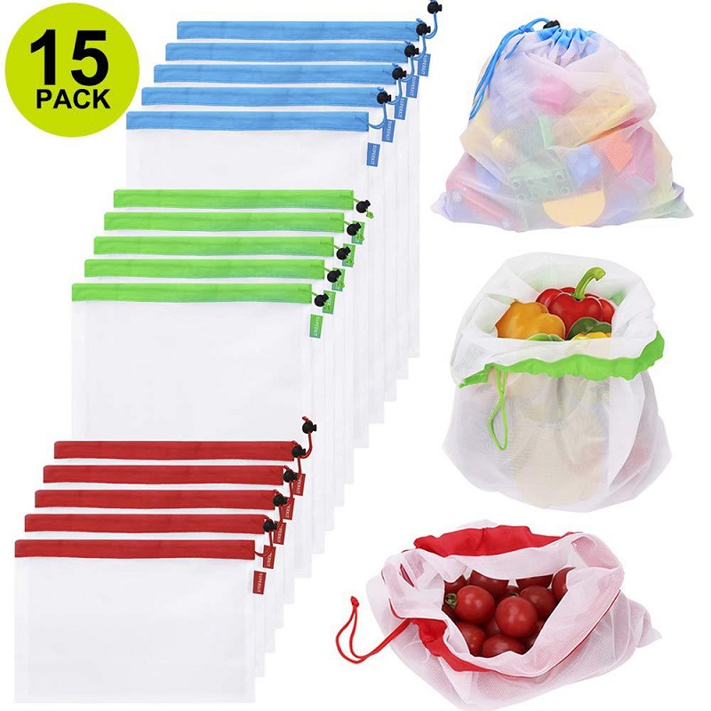 3 rozmiary siatki wielokrotneg – Produce Bag Reusable Mesh recenzja i cena