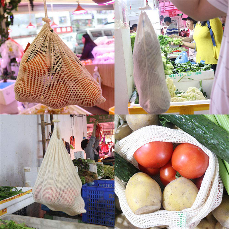 Wielorazowe bawełniane torby s – Produce Bag Reusable Mesh recenzja i cena