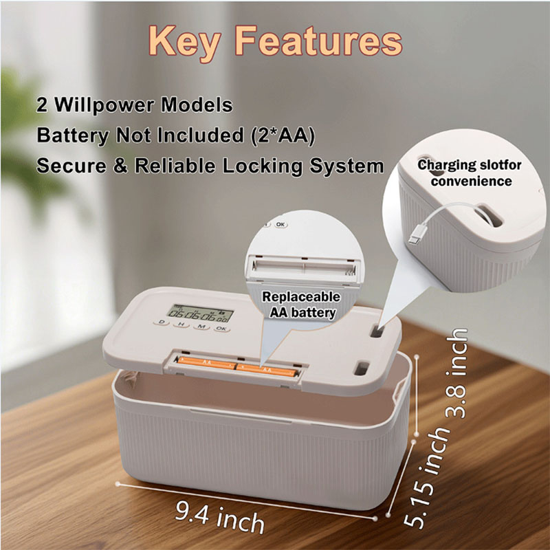 Skrzynka z blokadą czasową, 2  – Food Storage With Lock recenzja i cena
