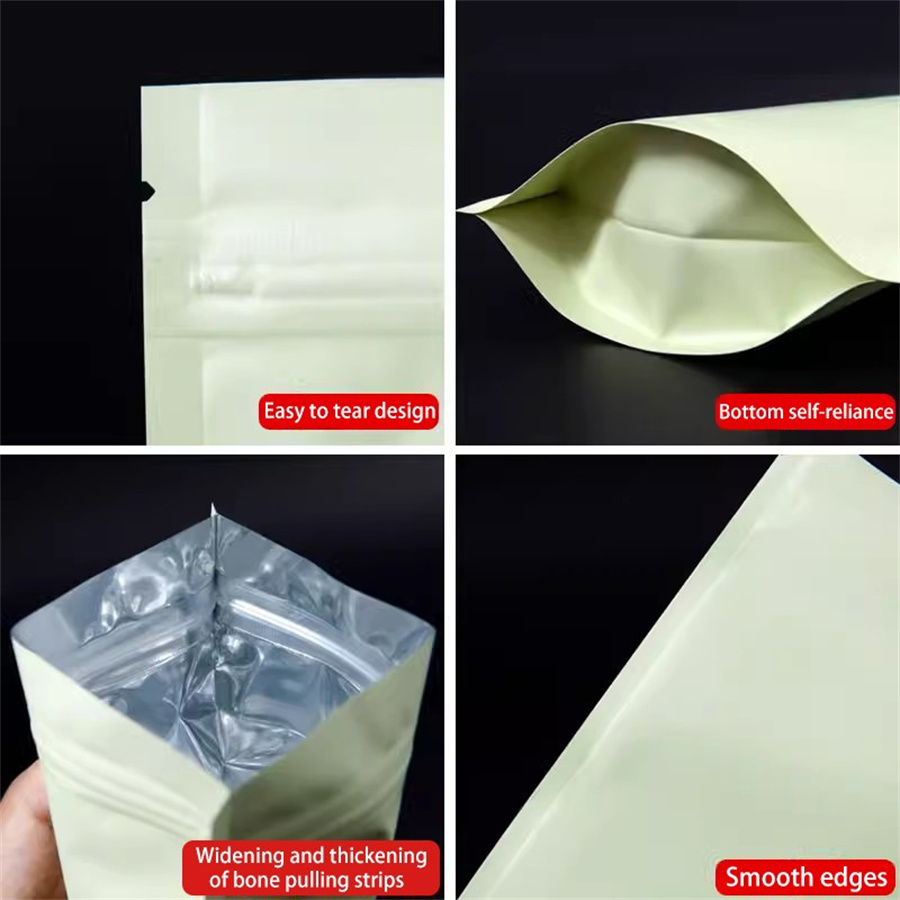 50/100 szt. Matowe, blady żółt – Food Storage Bag recenzja i cena