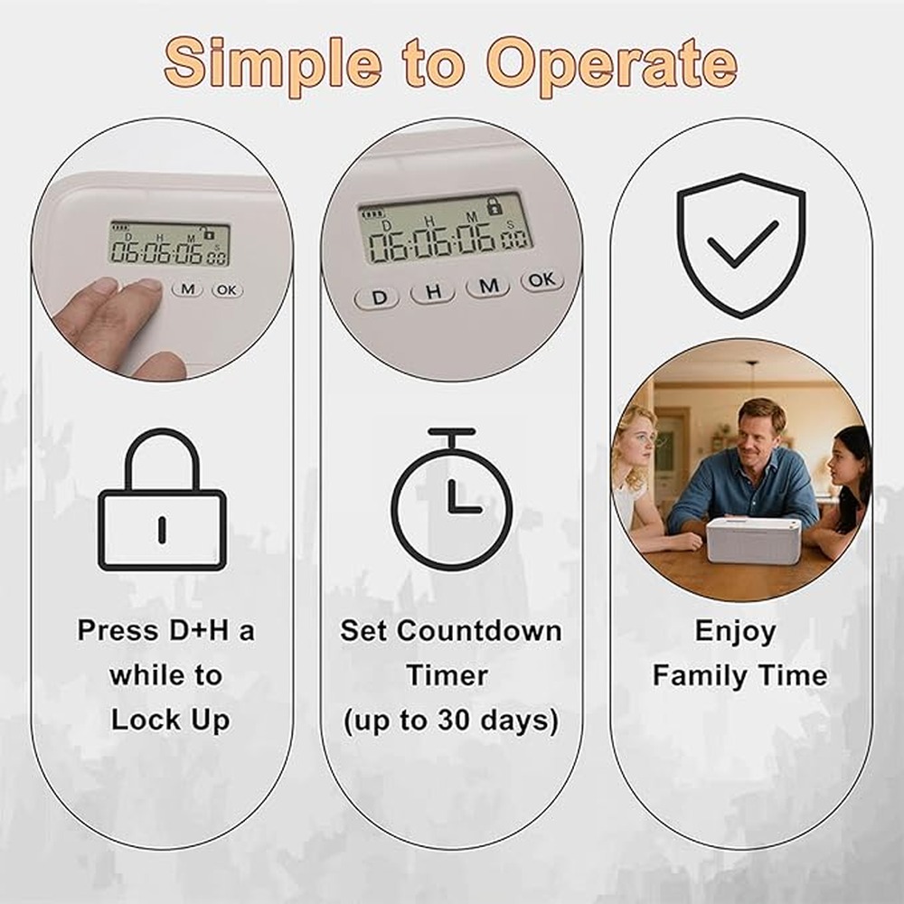 Pojemnik na żywność z timerem  – Food Storage With Lock recenzja i cena
