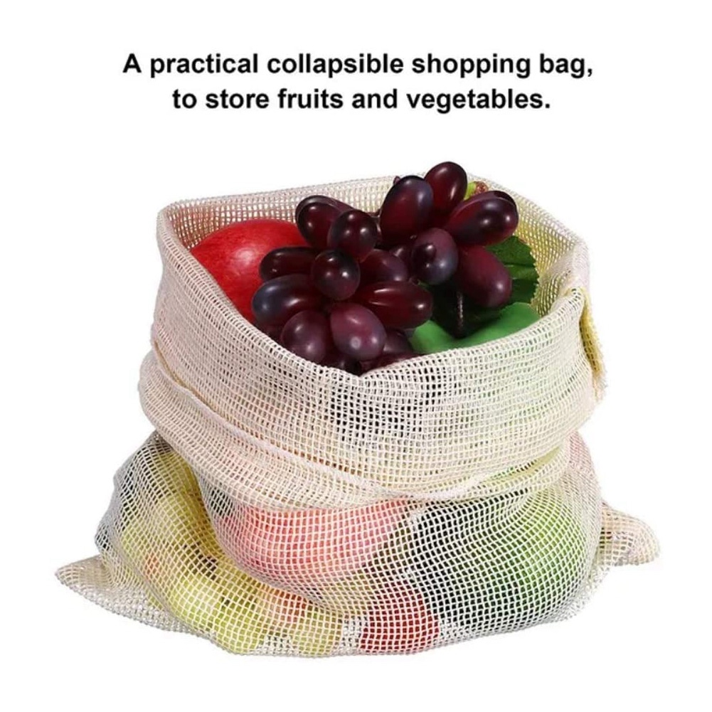 Zestaw 9 szt. wielorazowych si – Produce Bag Reusable Mesh recenzja i cena