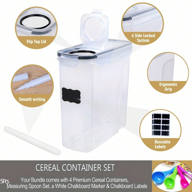 4-pak szczelnych pojemników do – Food Storage Pantry recenzja i cena