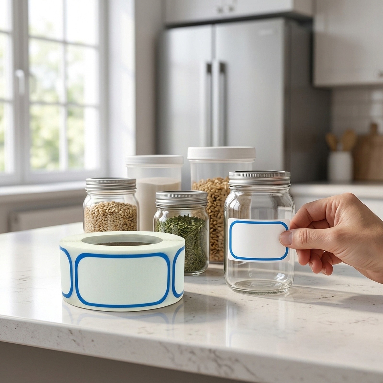 300 sztuk naklejek do oznaczan – Food Storage Jar Labels recenzja i cena