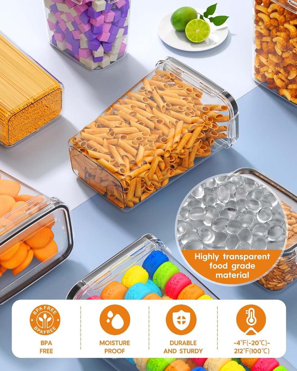 24 szt. Hermetyczne pojemniki  – Food Storage Canister recenzja i cena